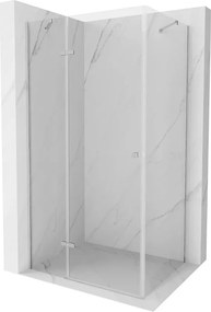 Mexen Roma, sprchovací kút 115 (dvere) x 110 (stena) cm, 6mm číre sklo, chrómový profil, 854-115-110-01-00
