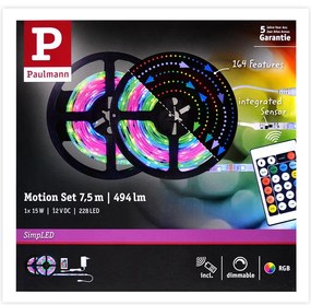 Paulmann Paulmann 70514 - LED RGB/15W Stmievateľný pásik SIMPLED 7,5m 230V + DO W1626