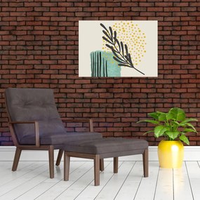 Obraz - Abstraktné listy N⁰3 (70x50 cm)