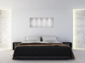 Obraz - Betónový múr so svetlami (120x50 cm)
