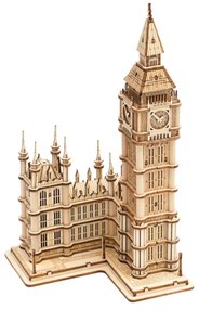 Robotime Rolife Svietiaci 3D drevené puzzle Big Ben 220 ks