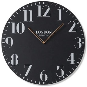 Drevené nástenné hodiny LONDON retro 50cm