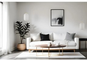 Závesné svietidlo Riffle 4, 1x biele sklenené tienidlo, g