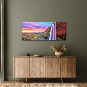 Obraz - Vodopád Seljalandsfoss (120x50 cm)