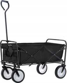 CH Čierny skladací záhradný vozík Loca