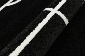 Koberec Lima 6333B čierny / biely