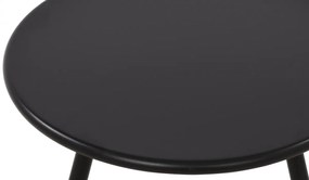 Konferenčný stolík Berea - v40 x Ø50 cm - Čierna