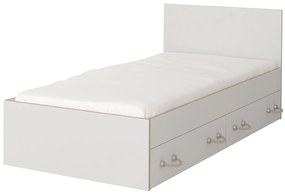 Jednolôžková posteľ 90 cm Klaudia 36 (biela + dub sonoma). Vlastná spoľahlivá doprava až k Vám domov. 1071444