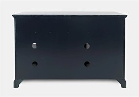 Komoda Avola 127 cm z masivu tmavě modrá