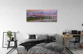 Obraz na akrylátovom skle Rieka taliansko panorama 120x60 cm