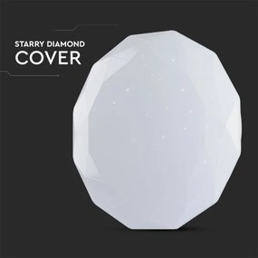 LED stmievateľné stropné svietidlo, 60 W, 230 V, farebná teplota 3000/4000/6500 K, s diaľkovým ovládačom