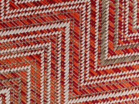 Cik-cak exteriérový koberec červený 160x230 cm