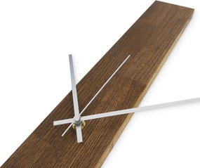 SENTOP | Elegantné drevené nástenné hodiny čierny  I SENTOP MAS019-TERRA-SILVER-60x8 analógové