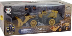 LEAN Toys Obrovské r/c nakladačové rýpadlo s LED osvetlením, diaľkovo ovládané, s akumulátorom