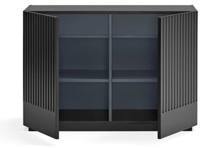 Čierna nízka komoda 100x70 cm Doric – Teulat