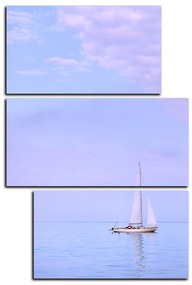 Obraz na plátne - Plachetnica na mori - obdĺžnik 7248D (105x70 cm)