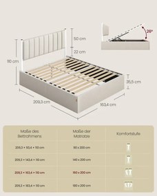 Manželská posteľ 160 cm RMB615LH01