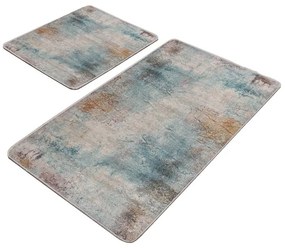 Modro-sivé kúpeľňové predložky v súprave 2 ks 60x100 cm – Mila Home