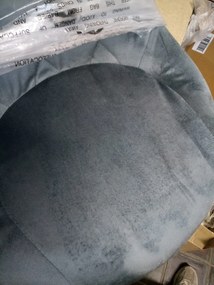 AKCIA Sivá barová stolička VELVET KAST II. akosť