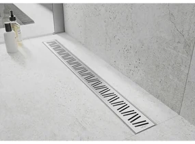 Mexen Flat 360 ° M22 rotačný lineárny odtok 100 cm chróm - 1029 100-40
