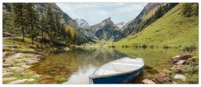 Obraz - Seealpsee, jazero Švajčiarska (120x50 cm)