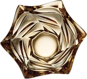 KRIŠTÁĽOVÁ MISKA BOHEMIA FLAMENCO AMBER 330MM
