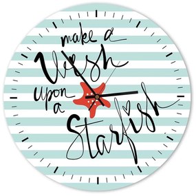 Gario Hodiny na stenu Make a wish Rozmery: 60 x 60 cm