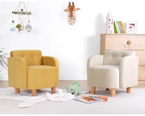 Detské kreslo DORY žlté
