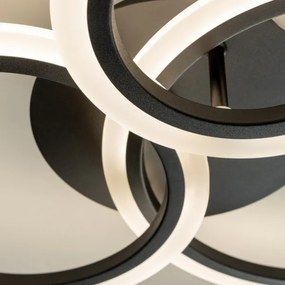 Brilagi - LED Stmievateľný prisadený luster ORBITS LED/40W/230V 3000-6500K čierna + DO