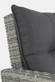 Sivá záhradná lounge súprava z umelého ratanu pre 6 Ariel – Bizzotto