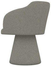 Sivé čalúnené jedálenské kreslo Kanoa – Makamii