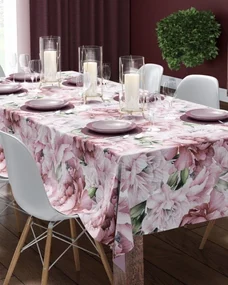 INTERMEDIC SK Obrus Ružový Kvet 85x85 cm – štvorcový obrus s kvetinovým vzorom
