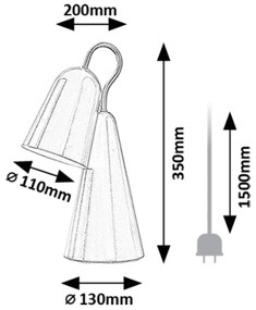 Rabalux RABAL stolná lampa 74225