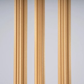 Závesné svietidlo Arche, 3x zlaté kovové tienidlo, o