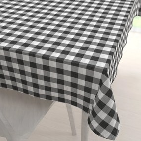 Biante Dekoračný obdĺžnikový obrus Rebeka RE-010 Sivo-biela kocka veľká 120x200 cm