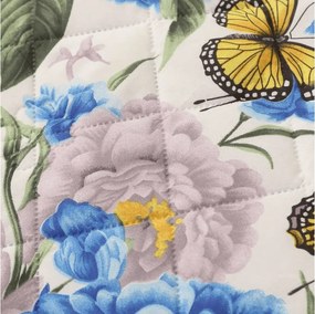 Letná prikrývka BUTTERFLY AND FLOWER 140x200 cm, farebná