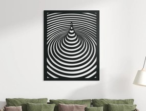 drevko Moderný obraz z dreva Hypnóza Rozmer obrazu: 41 x 32,5 cm, Farba dekorácie: Čierna