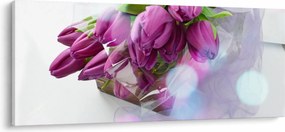 Obraz - kytice tulipánov (120x50 cm)