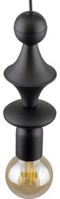 Luster na lanku TOWER 1xE27/15W/230V čierna