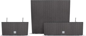 Plastový balkónový kvetináč DRC600W 58 cm - antracit
