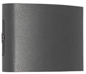 Vonkajšia nástenná lampa tmavosivá vrátane LED 4-svetlo IP54 - Silly