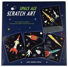 Vyškrabávacie obrázky Space Age – Rex London