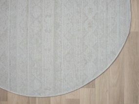My Flair, Kusový koberec My Nomady CA60054 creme kruh, 120x120 (priemer) kruh, béžová, chodba / predsieň