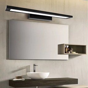 Toolight Toolight, LED kúpeľňové nástenné osvetlenie 60cm APP840-1W, čierna matná, OSW-06665