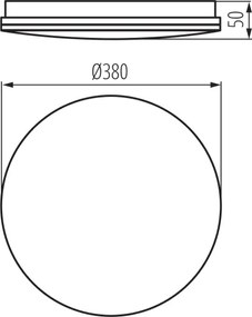 Kanlux 39742 - LED kúpeľňové stropné svietidlo ENELO LED/24W/230V priemer 38 cm IP44