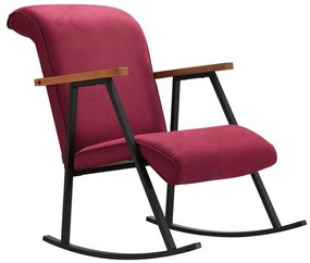 Hojdacie kreslo LUNI červené