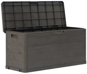 vidaXL Záhradný úložný box hnedý 280 l-