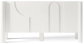 Dizajnová komoda Lunaria 160 cm biela