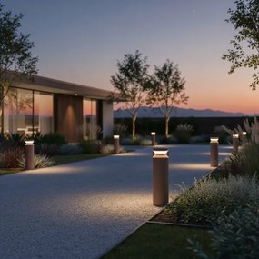 Ideal Lux - LED Vonkajšia lampa BOEING LED/14W/230V 40 cm IP65 hnedá