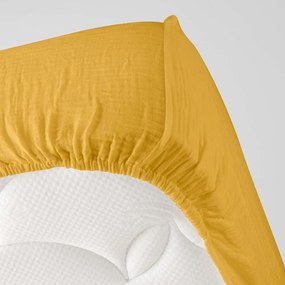 Žltá napínacia mušelínová plachta 140x190 cm Angelia – douceur d'intérieur